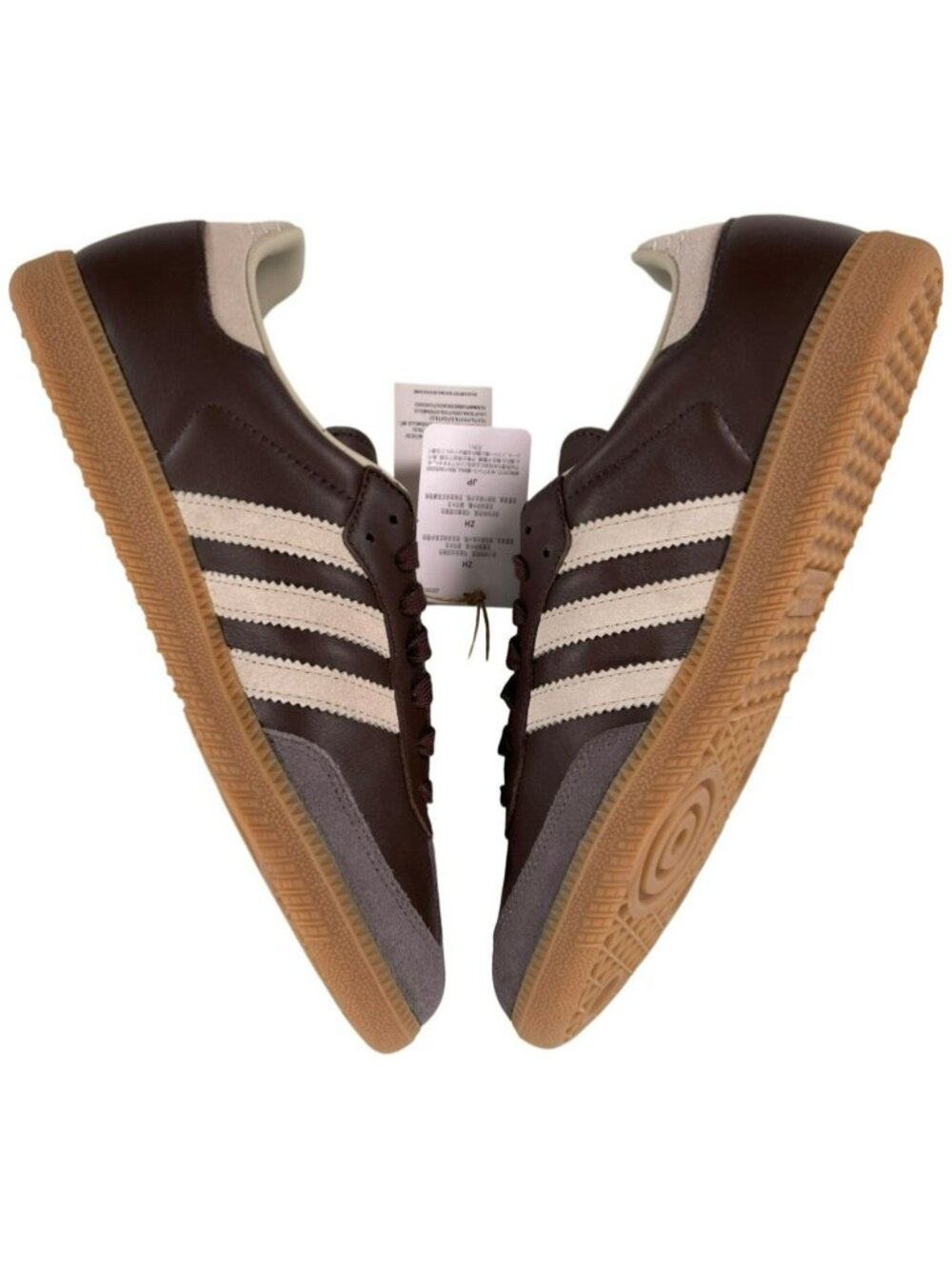 Adidas Samba OG Brown/Putty Leather Athletic Casual Sneakers Men's Size 10 NEW - Picture 4 of 11